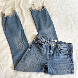 Zara Light Wash High Rise Flare Jeans Women's Size 4